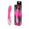 Розовый ребристый вибромассажёр с 10 режимами вибрации Bior toys EE-10264-6