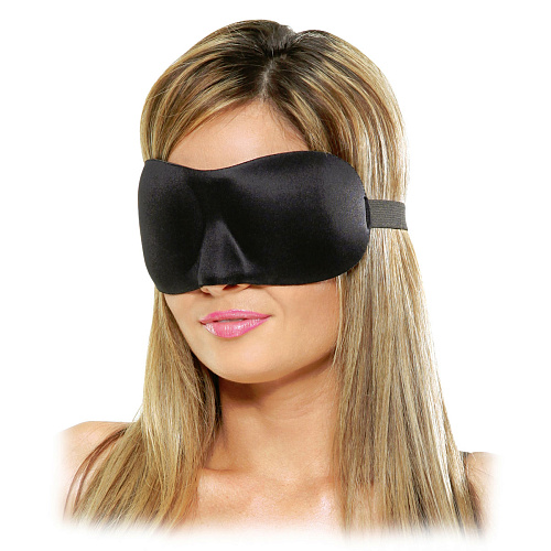 Чёрная маска на глаза из неопрена Pipedream Deluxe Fantasy Love Mask PD3908-23
