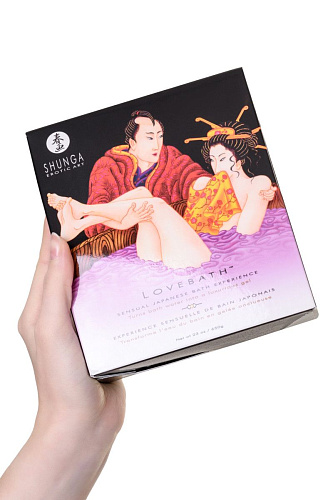 Соль для ванны, превращающая воду в гель Shunga Lovebath Sensual lotus 6802