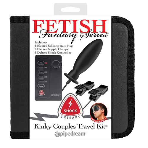 Анальный электростимулятор с зажимами на соски с пультом управления Pipedream Shock Therapy PD3724-00