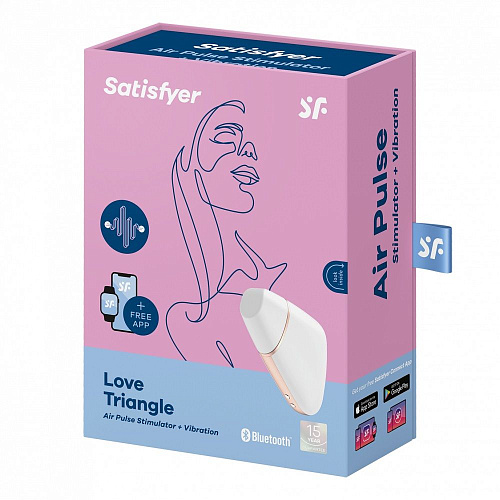 Белый вакуум-волновой вибростимулятор Satisfyer Love Triangle J2018-57-2