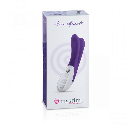 Ежевичный двойной вибратор MyStim Bon Aparte 46851 (25 см)