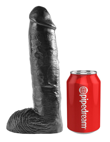 Страпон-система с чёрной насадкой Pipedream 10  Hollow Strap-On Suspender System  PD5641-23