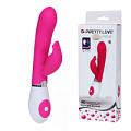 Розовый вибратор с клиторальным стимулятором Baile Pretty Love BI-014243 (21 см)