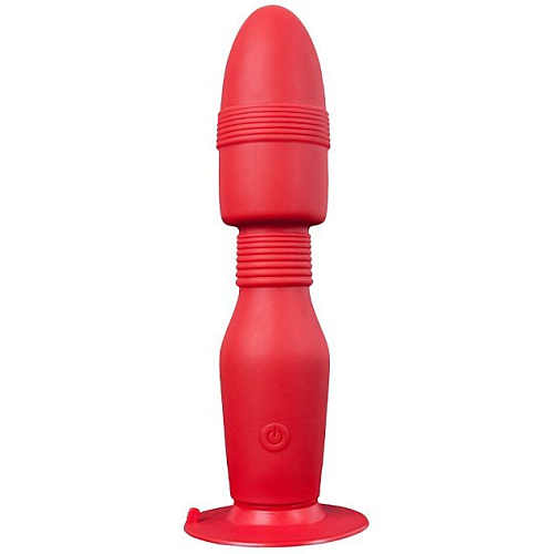 Красная анальная пробка с вибрацией Dream Toys MENZSTUFF VIBRATING BUTT PLUG 8.5INCH 21253 (21,5 см)