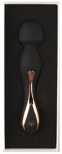 Чёрный вибростимулятор с круглой головкой Сумерки богов 1010-03 BX DD