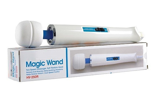 Вибромассажёр молочного цвета Hitachi Magic Wand HV-250R