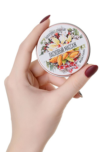 Массажная свеча с ароматом миндаля и ванили ToyFa «Ласковый массаж» 722013