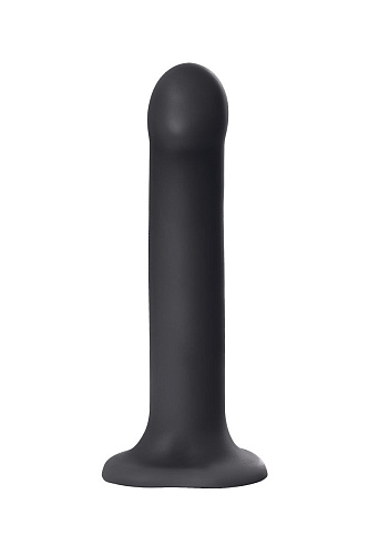 Чёрный фаллос на присоске Strap-on-me Silicone Bendable Dildo L 6013151 (19 см)