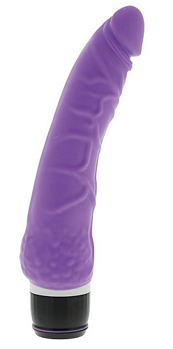 Фиолетовый вибратор-реалистик Dream Toys PURRFECT SILICONE CLASSIC 7.1INCH PURPLE 20782 (18 см)