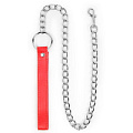Металлический поводок для ошейника с красной ручкой Bior toys NTB-80618