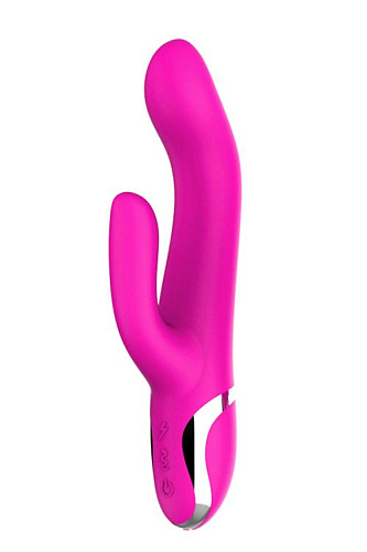 Розовый вибратор-кролик Tonga NAGHI NO.43 RECHARGEABLE DUO VIBRATOR 530043 (23 см)