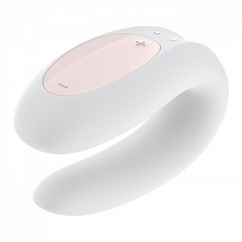 Белый вибратор для пар с управлением через приложение Satisfyer Double Joy J2008-16-2
