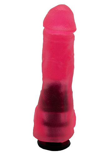 Двойная гелевая насадка розового цвета для страпона Harness LOVETOY (А-Полимер) 191900 (15 см)