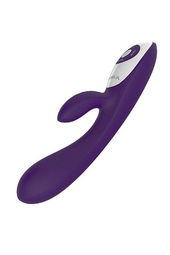 Фиолетовый вибратор с клиторальным стимулятором Nalone Rhythm X2 VS-VR42 (21,6 см)