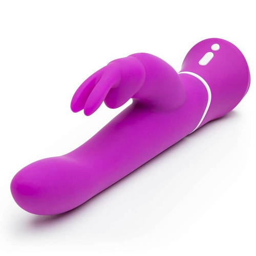 Лиловый вибратор-кролик Happy Rabbit Curve Rechargeable Rabbit Vibrator 71503 (25,4 см)