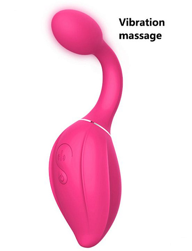 Розовый расширяющийся вибратор Yuanse Gina G-0016 (19,4 см)