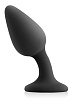 Чёрная анальная пробка со смещённым центром тяжести NS Novelties Renegade Knock Knock Plug NSN-1107-23 (11,9 см)