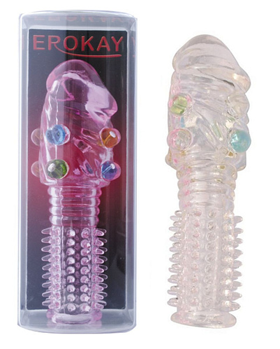 Прозрачная насадка на пенис Erokay Handsome Buddy EK-2209CL