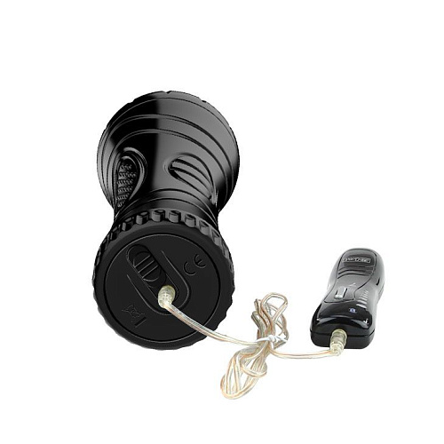 Мастурбатор-анус телесного цвета в колбе с 7 уровнями вибрации и выносным пультом Baile BM-00900T27Z-1