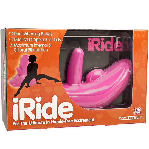 Розовый вибратор для секс-езды Doc Johnson iRide 6020-01-BX