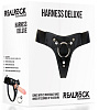 Чёрные трусики для страпона Shots Media BV Harness Deluxe O-ring REA047