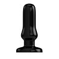 Чёрный анальный стимулятор обтекаемой формы Shots Media BV Bottom Line Model 4 BTM014BLK (13 см)