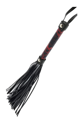 Чёрно-красная плеть Dream Toys BLAZE FLOGGER 21349 (43 см)