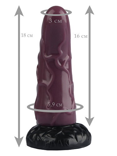 Коричневая анальная втулка с венками Сумерки богов 1016-34 BX DD (18 см)