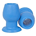 Голубой анальный тоннель с большим отверстием Erasexa zoo57 (10,5 см)