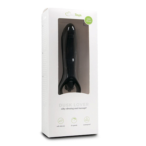 Чёрная анальная пробка с вибрацией EDC Wholesale Dusk Lover ET187BLK (15,5 см)