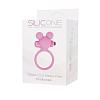 Розовое эрекционное виброкольцо Toyz4lovers TEDDY COCKRING SILICONE  T4L-00801785