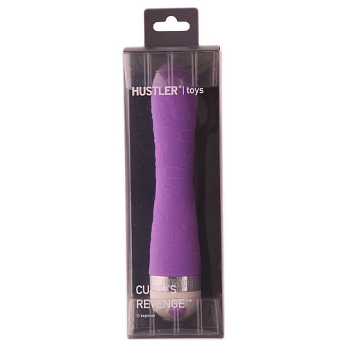 Фиолетовый вибратор из силикона с текстурной поверхностью Hustler Cupids Revenge H25112-11008 (20,5 см)