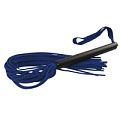 Синяя велюровая плеть с черной рукоятью Sitabella MIX 4212-5b (47 см)