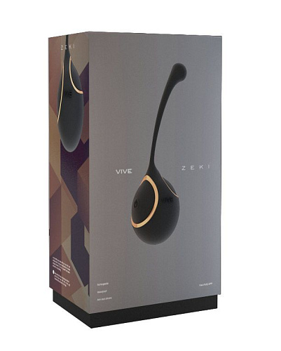 Чёрное виброяйцо Shots Media BV Zeki VIVE007BLK