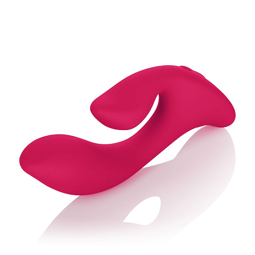 Двойной красный вибромассажёр California Exotic Novelties Silhouette S16 SE-4593-25-3