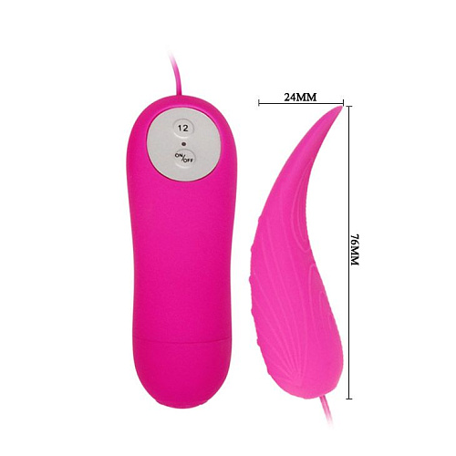 Вибромассажёр для стимуляции клитора и преддверия влагалища розового цвета Baile Archer BI-014322