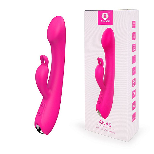 Ярко-розовый вибратор-кролик для G-стимуляции S-HANDE ANAS SHD-S161