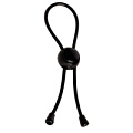 Чёрное лассо для пениса с утяжкой ToyFa 888016-5