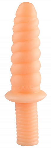 Телесный фантазийный фаллоимитатор Сумерки богов «Улитка» 1015-78 BX DD (28 см)