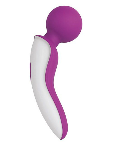 Фиолетово-белый мини-вибратор с головкой-шаром Dream Toys HANDSOME 21372