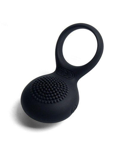 Чёрное перезаряжаемое эрекционное виброкольцо Svakom Tyler SRING-01-BLK