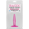 Маленькая розовая анальная пробка Pipedream Basix Rubber Works Mini Butt Plug PD4260-11 (10,8 см)