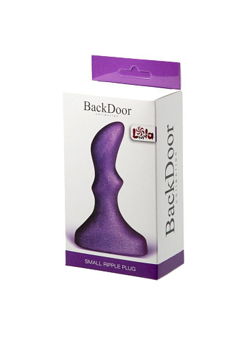 Фиолетовый анальный стимулятор Lola toys Small ripple plug 510160lola (10 см)