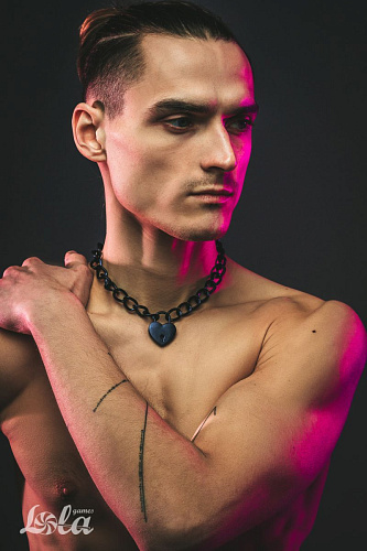 Чёрный ошейник с ключиком Lola toys Embrace 1093-02lola