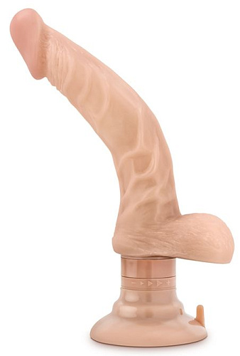 Телесный мультискоростной реалистичный вибратор Blush Novelties The Boss Man BL-16893 (26,7 см)