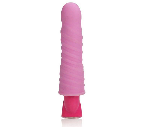 Розовый гнущийся вибромассажёр California Exotic Novelties 10-Function Pleasure Bendie Vibes SE-0868-20-3 (20 см)