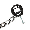 Черные зажимы на соски с серебристой цепочкой Orion Kette mit Schraubzwingen 05228130000