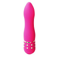 Розовый вибратор со стразами Lexy Betty B1 (11,5 см)
