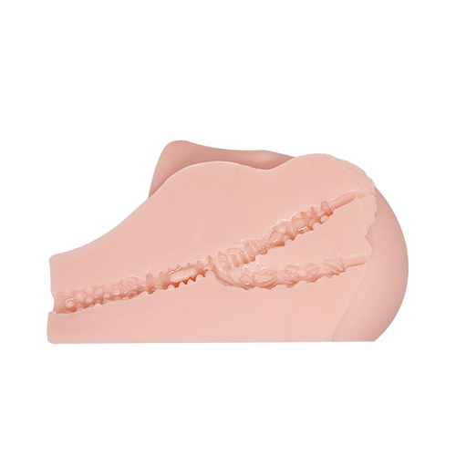 Телесный реалистичный мастурбатор с вибрацией и двумя тоннелями — вагиной и анусом Baile BM-009113Z-1